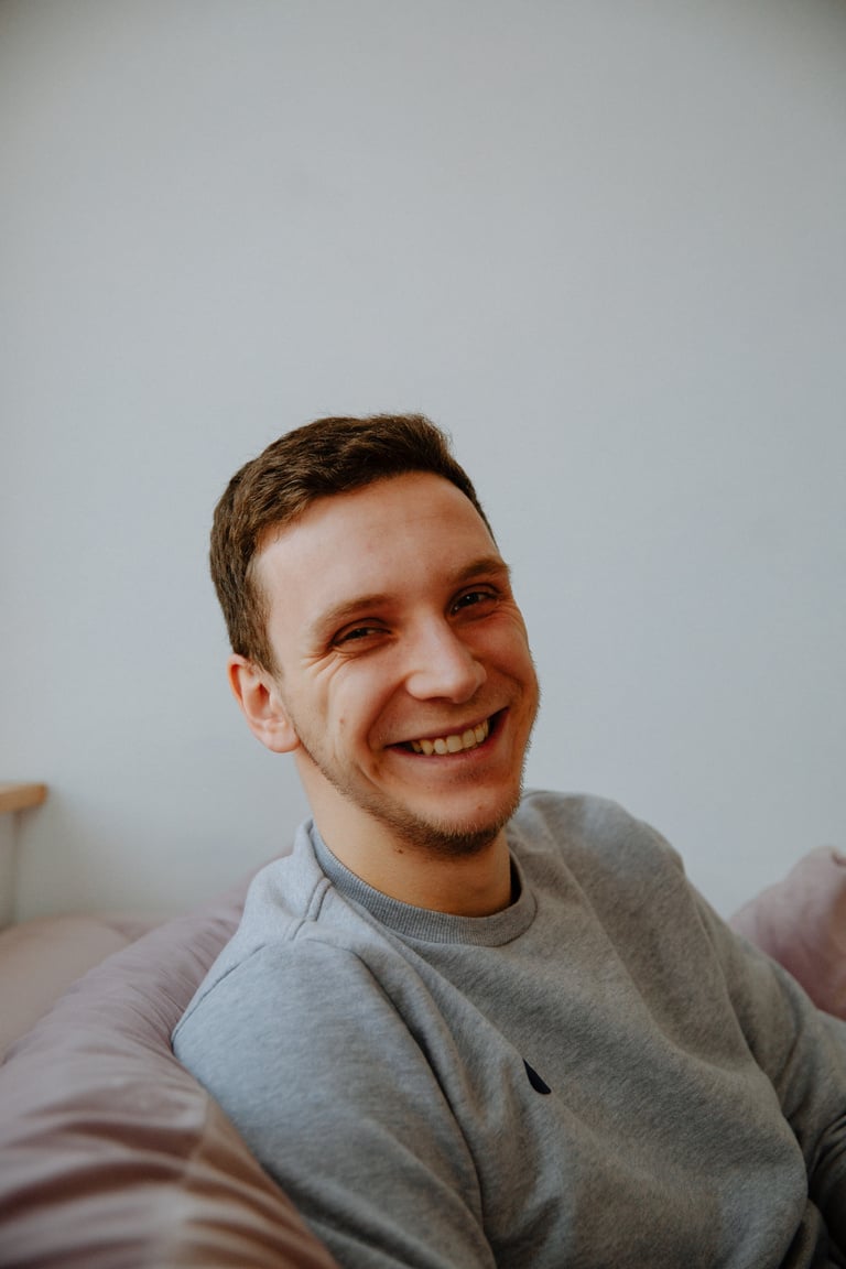 Portrait of Smiling Young Man